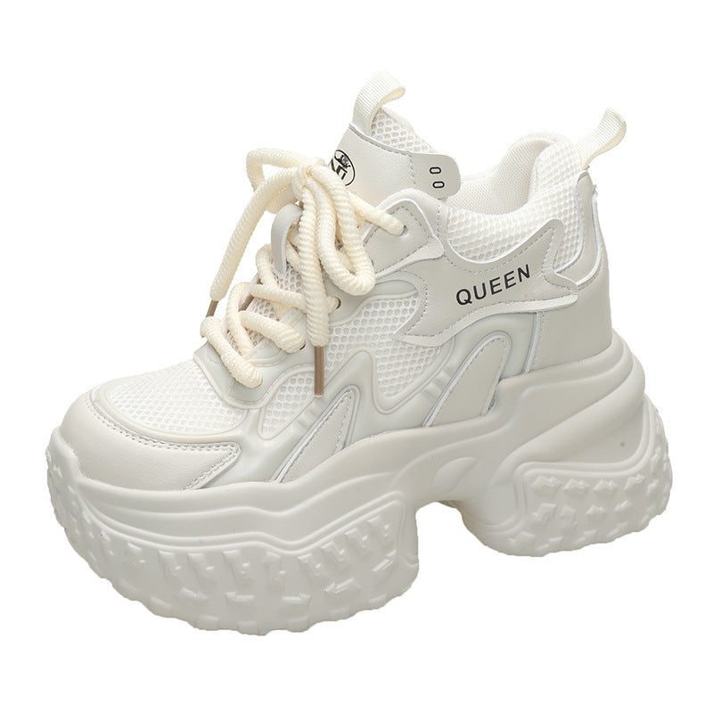 Mesh Breathable Platform Sports Casual Daddy Shoes