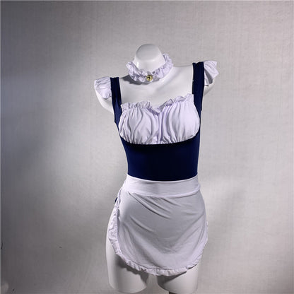 Extremely Tempting Husband And Wife Maid Outfit Underwear Pajamas