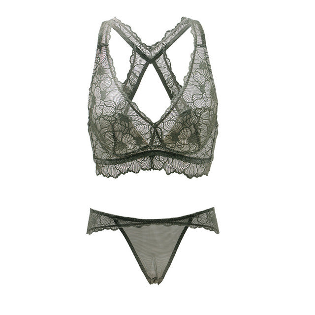 Soft cup beauty back underwear set