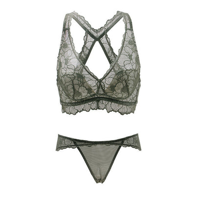 Soft cup beauty back underwear set