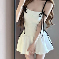 Stylish And Minimalist Halter Style Womens One Piece Swimsuit