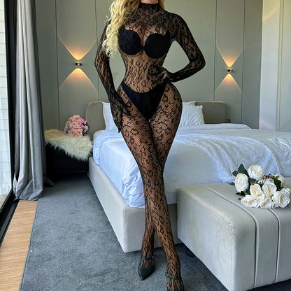Sexy Underwear Long Sleeve One-piece Leggings