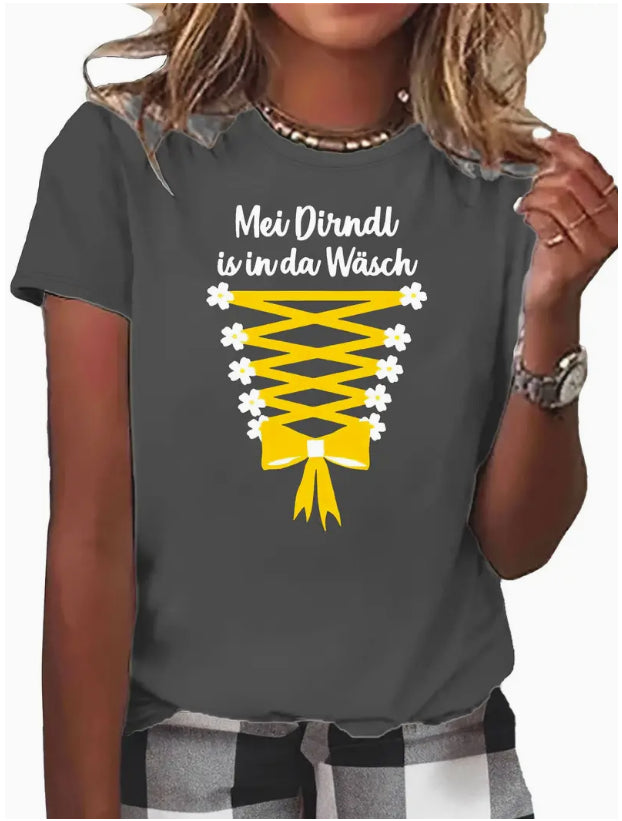 3D Digital Printed Casual Round Neck Short Sleeved Shirt