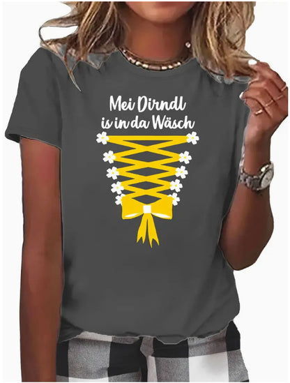 3D Digital Printed Casual Round Neck Short Sleeved Shirt