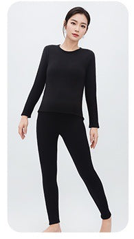 Ginger Heating Thermal Underwear High Elastic Slim Double-sided Brushed Long Johns