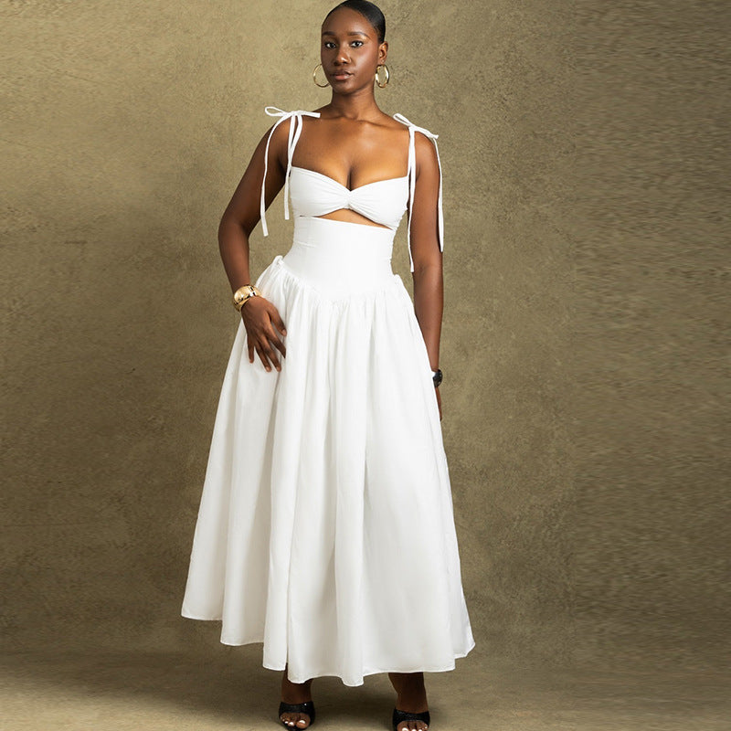 Strapless Off The Shoulder Sleeveless Maxi Dress