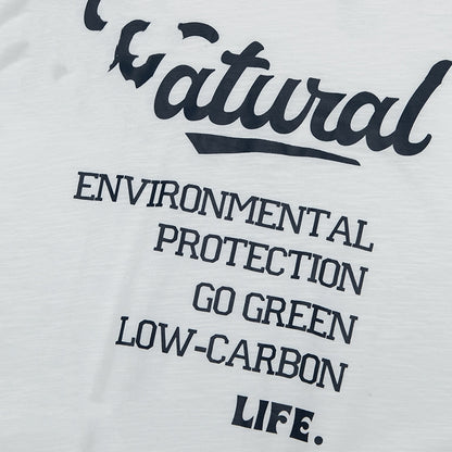 Letter Printed T-shirt Top Loose Couple