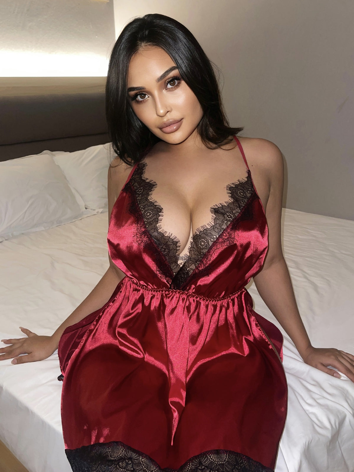European And American Underwear See-through Sling Dress