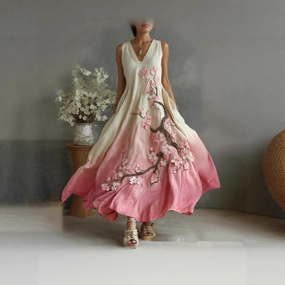 Womens Loose, Versatile Dress With A Plaid Pattern