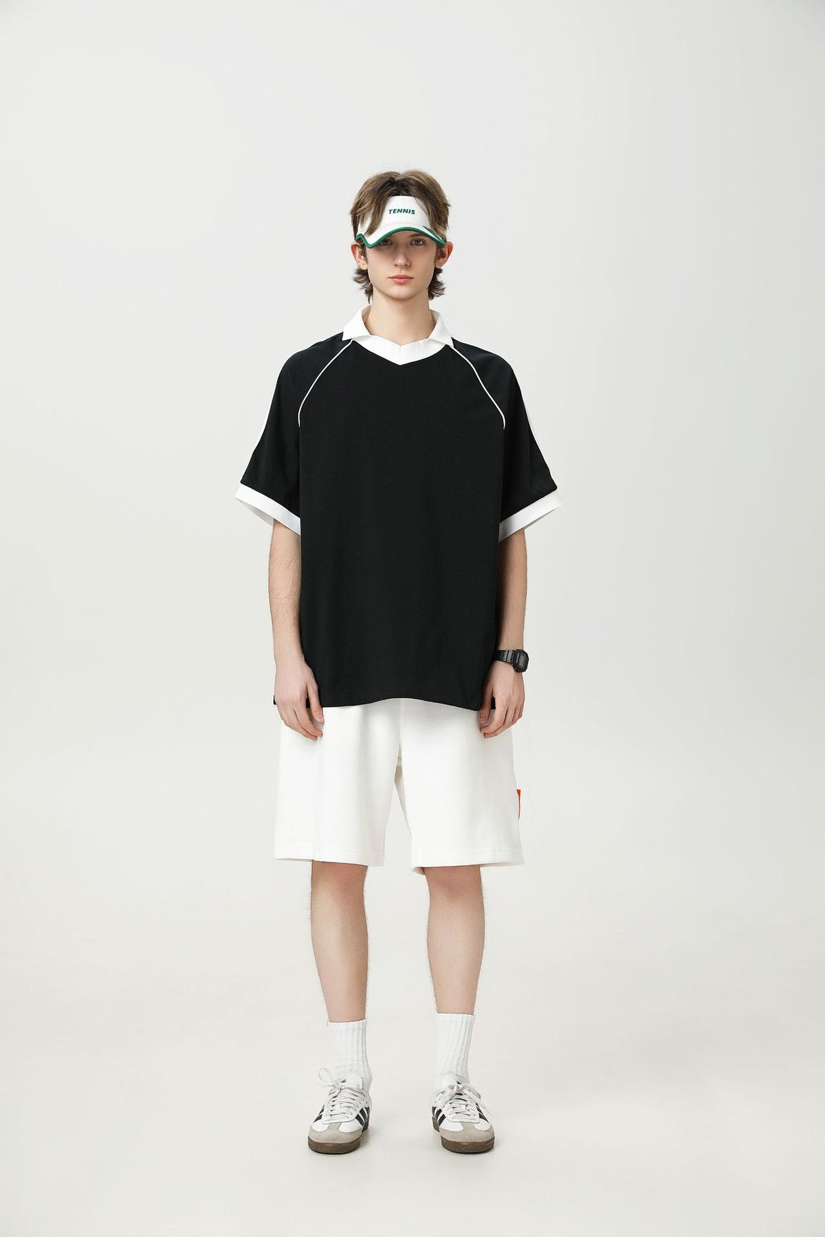 Fashion Brand College Style Loose Casual Half Sleeves