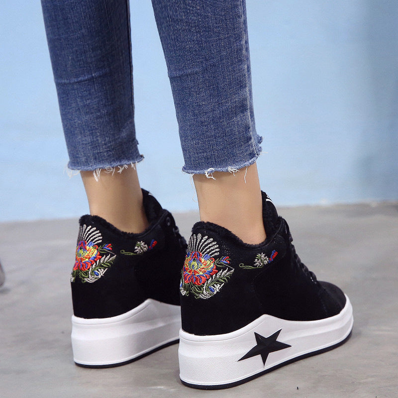 Women's increased sports casual shoes