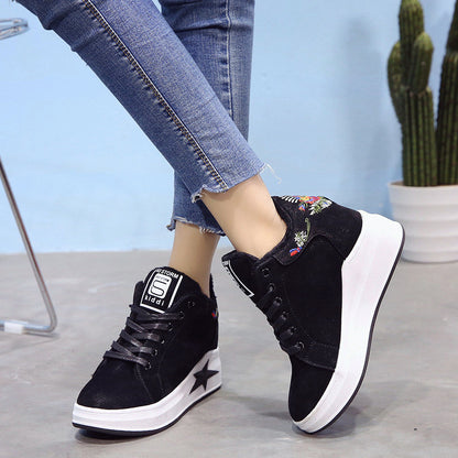 Women's increased sports casual shoes