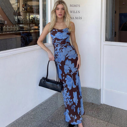 New Stylish Sleeveless Slip Dress With A Chic Print