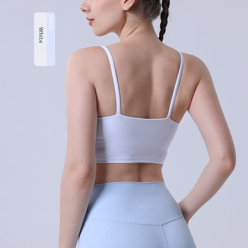 Nude Feel U-shaped Beauty Back Exercise Underwear Female Spaghetti Strap