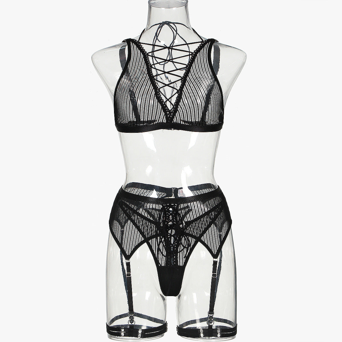 European And American Underwear Four-piece Set Without Steel Ring