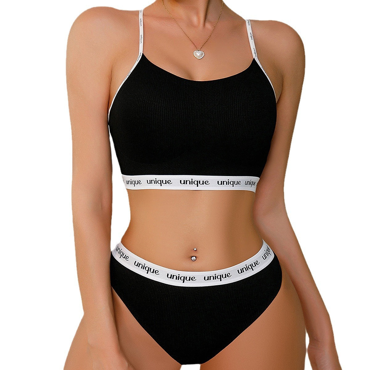 Underwear Suit Big Chest Small Sexy T-shaped Beauty Back