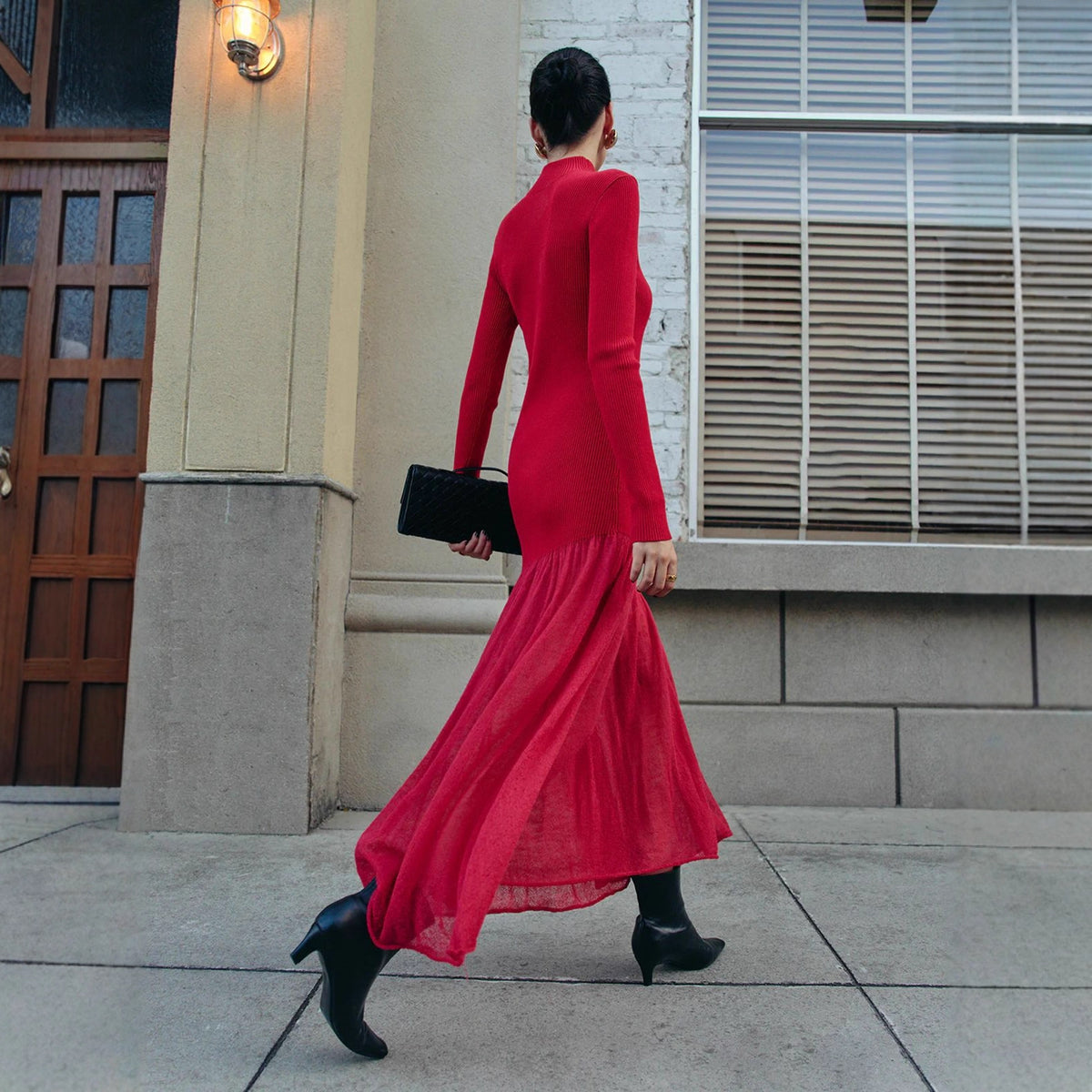 Women's Elegant Slim-fit Knit Dress