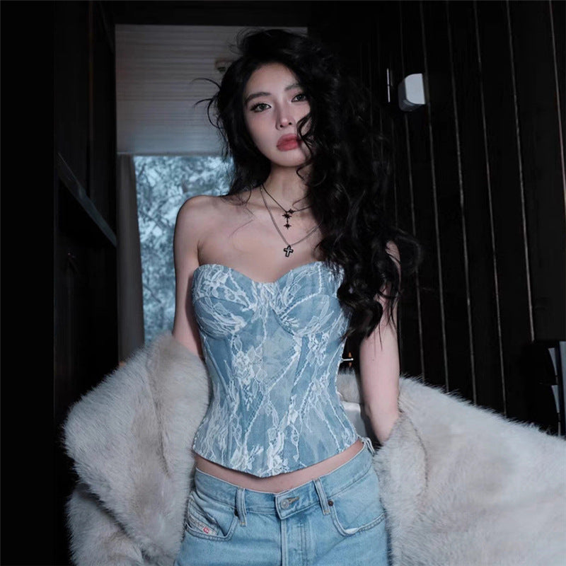 Street Fashion Sexy Tube Top Cropped Vest