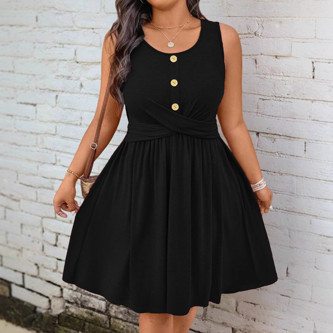 Sleek And Stylish Button-up Dress For Women