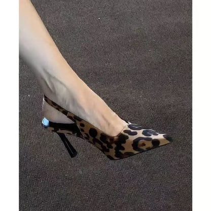 Women's Fashion Pointed Plus Size Slip-on High Heels