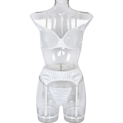 Metal Chain Sling Mesh See-Through Comfortable Slim Underwear