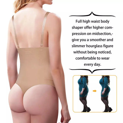 High Waisted Tuck Shoulder Strap Butt-lift Underwear Shoulder Strap Pants
