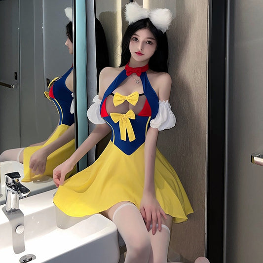 Princess Dress Maid Small Chest See-through Hot Underwear Suit