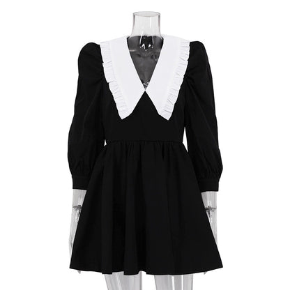 Stylish And Minimalist Color Block Design Womens Dress