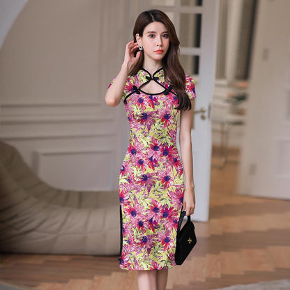 New Chinese Style Improved Cheongsam Dress