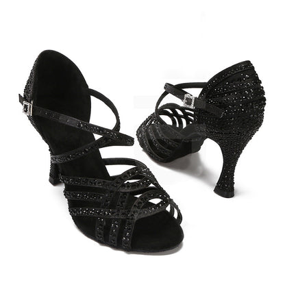 Women's High Heel Diamond Indoor Dance Sandals