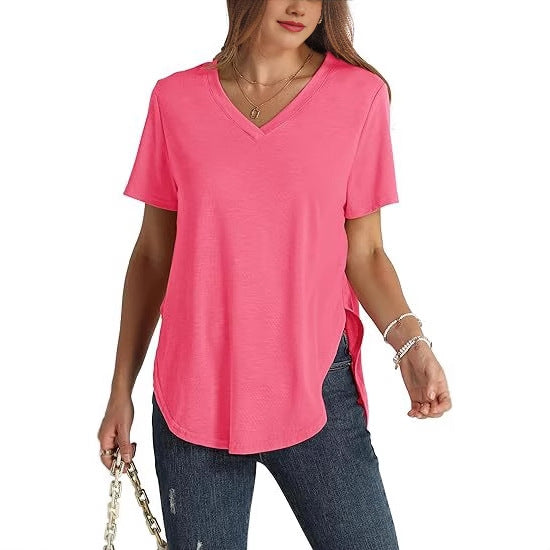Women's Top Fashion Casual Short Sleeve