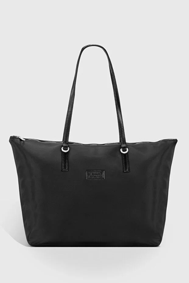 Black Shopper Tote Bag