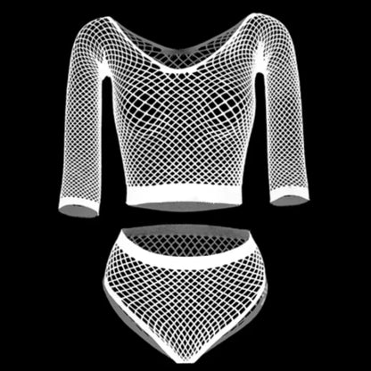 New European And American Style Sexy Underwear Sexy Net Hole Seductive Set