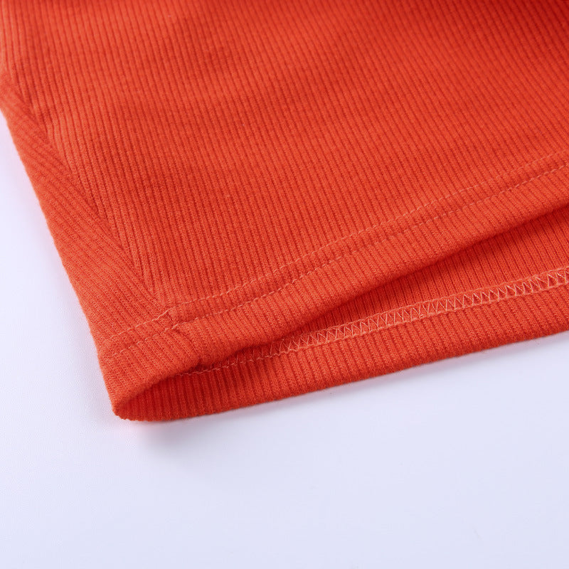 Women's New Inner Trim Backless Top In Solid Color