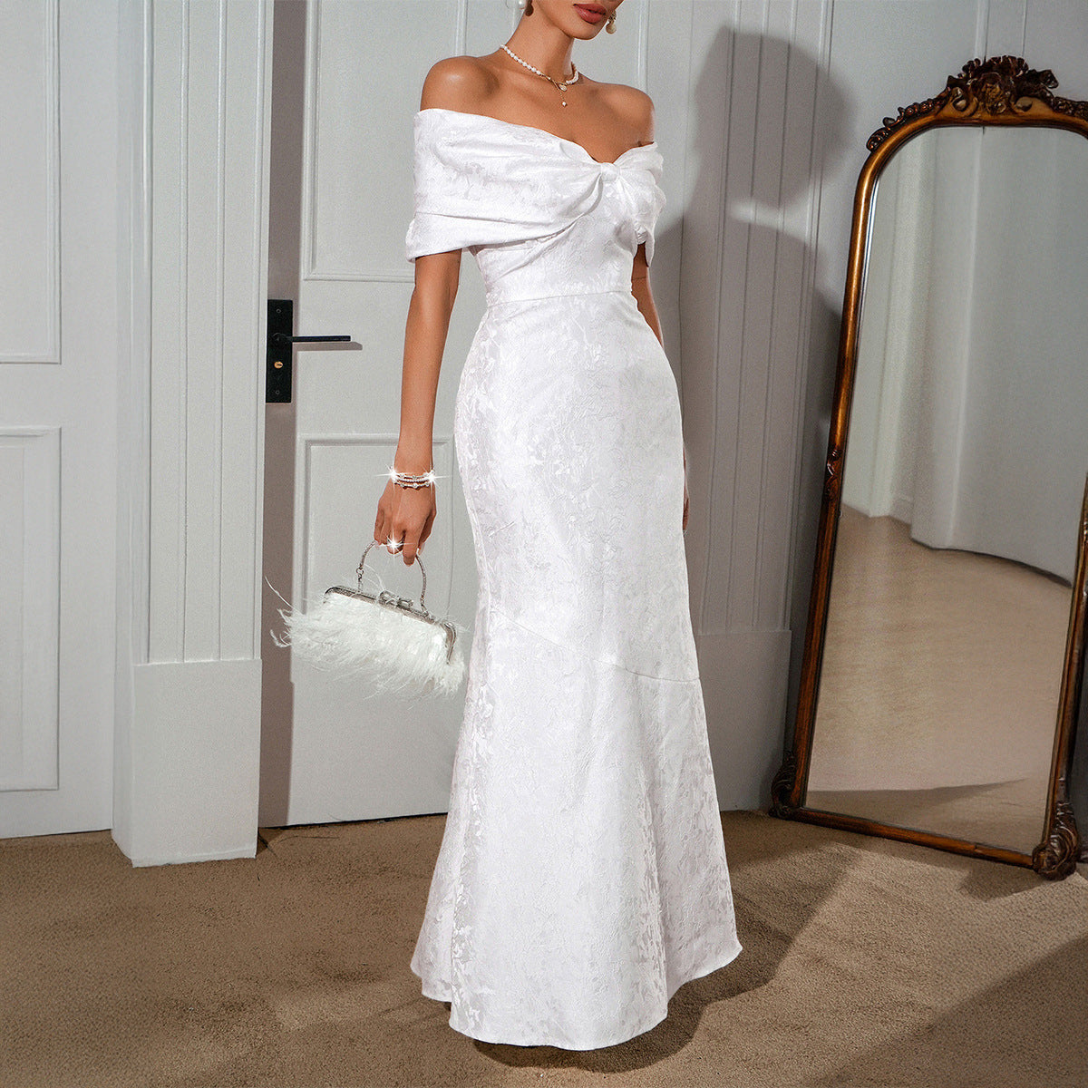 French-style Elegant Socialite-inspired Tube Dress For Women