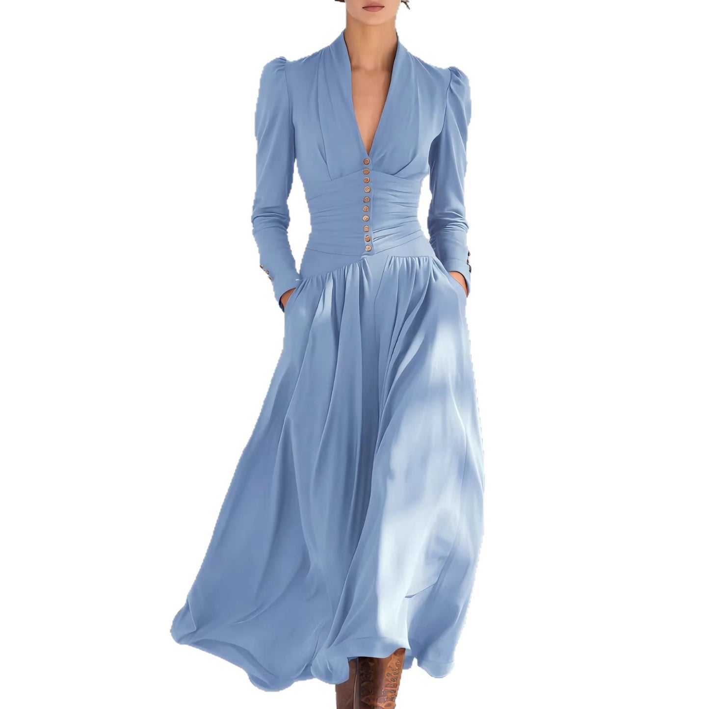 Fashionable Minimalist And Slim Fit Womens Dress