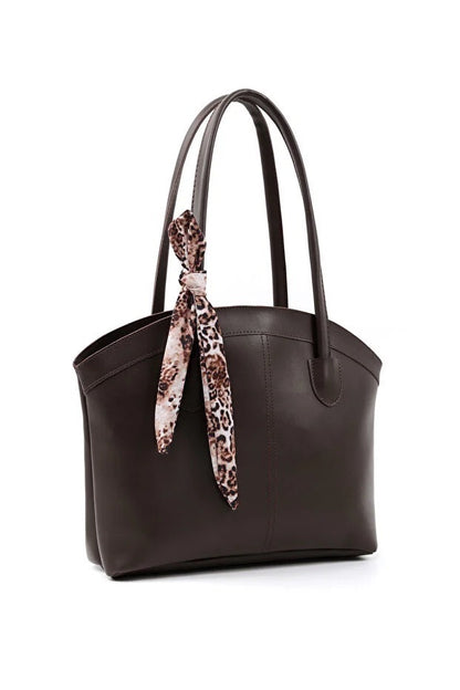 Faux Leather Shoulder Bag