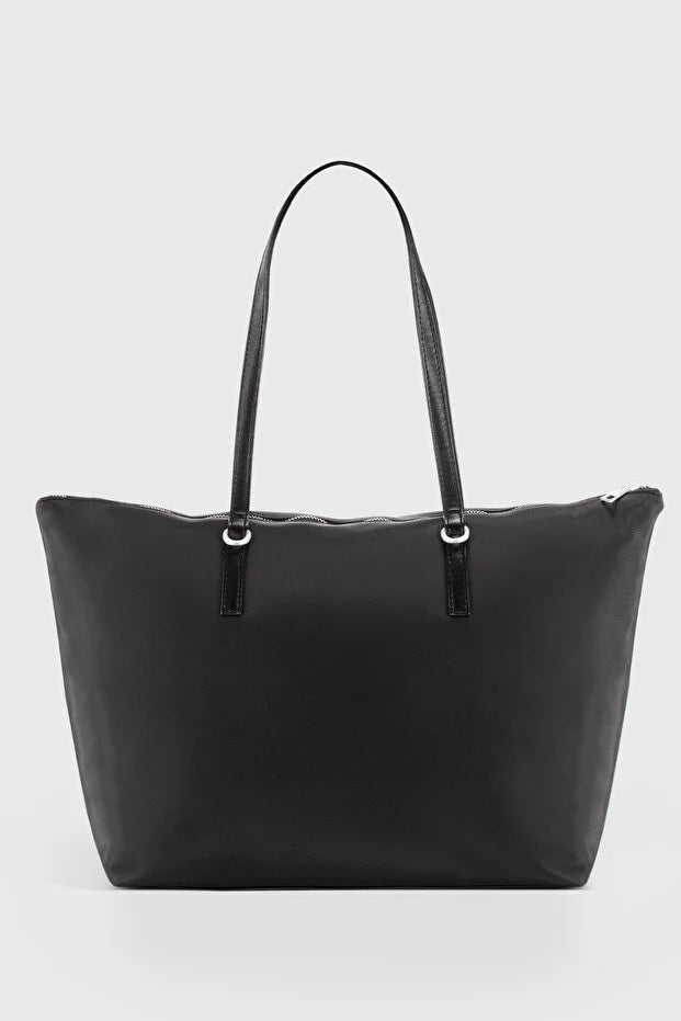 Black Shopper Tote Bag