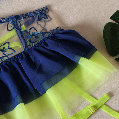 Three-piece Color Matching Mini Skirt Underwear Set