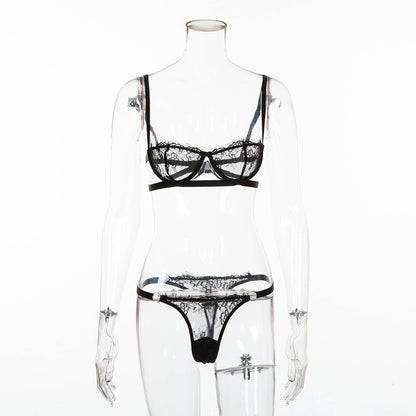 Lace Chest-wrapped See-through Underwear
