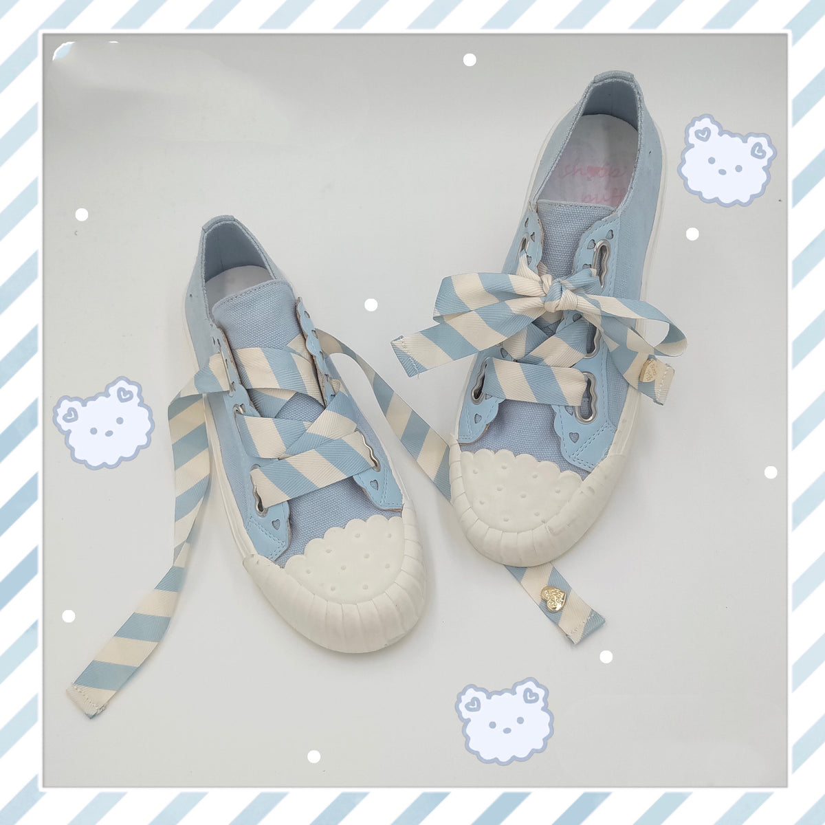 Small Cookie Canvas Shoes Sheep Puffs Lolita Original Wild Biscuit Shoes