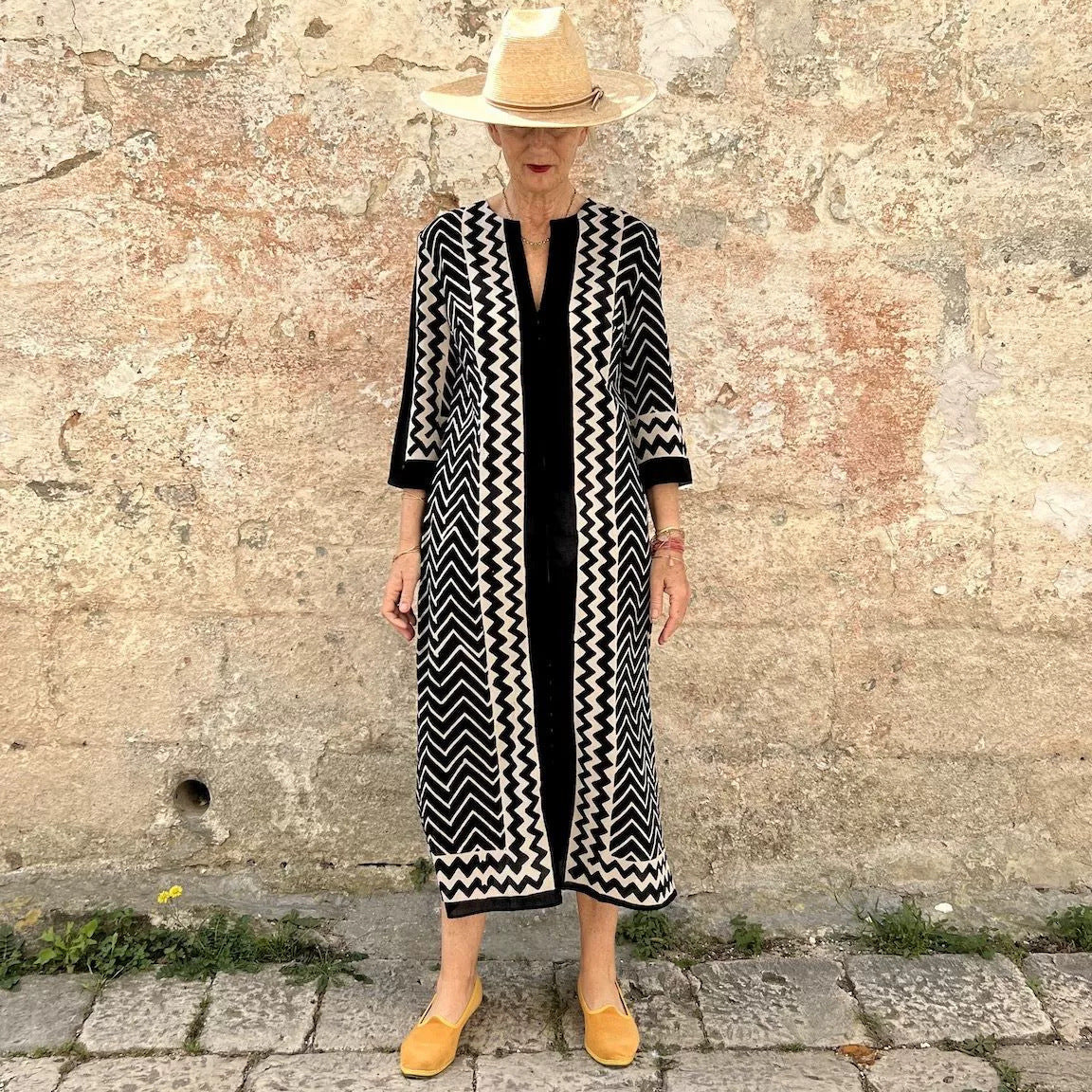 Womens Printed Crew-Neck Long-Sleeve Patchwork Casual Fashion Dress