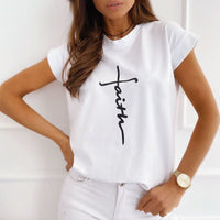 New Printed Short-sleeved Top