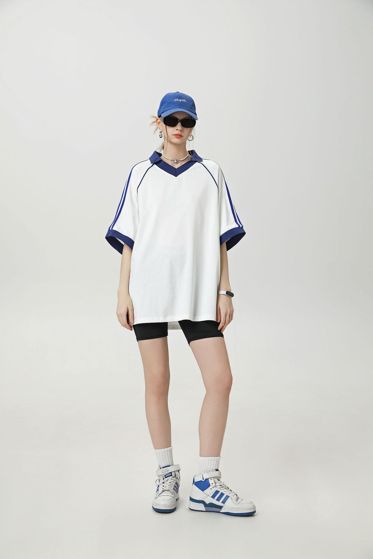 Fashion Brand College Style Loose Casual Half Sleeves