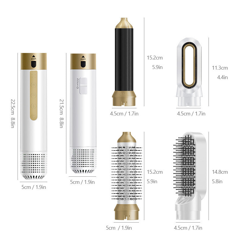 Electric Multifunctional For Curling Or Straightening Hairstyle Fluffy Shape Blowing Combs