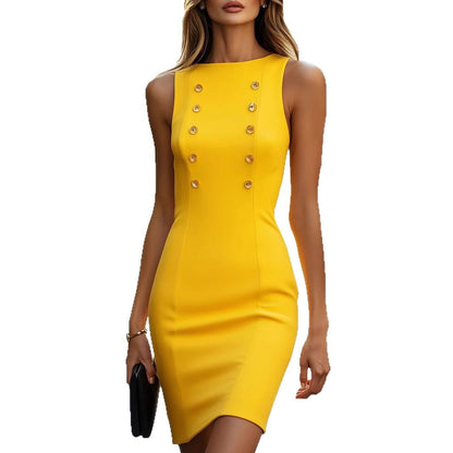 Fashionable And Minimalist Sleeveless Womens Dress