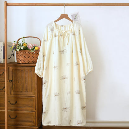 Womens Loose-fitting Japanese-style Dress For Loungewear