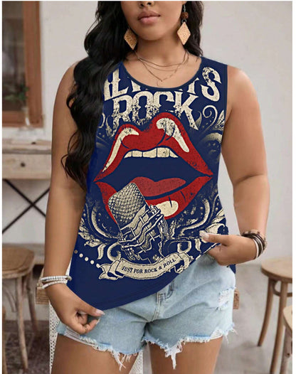 3D Printed Casual Sleeveless Vest