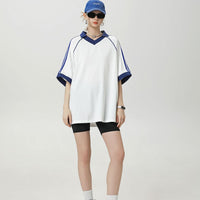 Fashion Brand College Style Loose Casual Half Sleeves