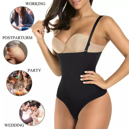 High Waisted Tuck Shoulder Strap Butt-lift Underwear Shoulder Strap Pants